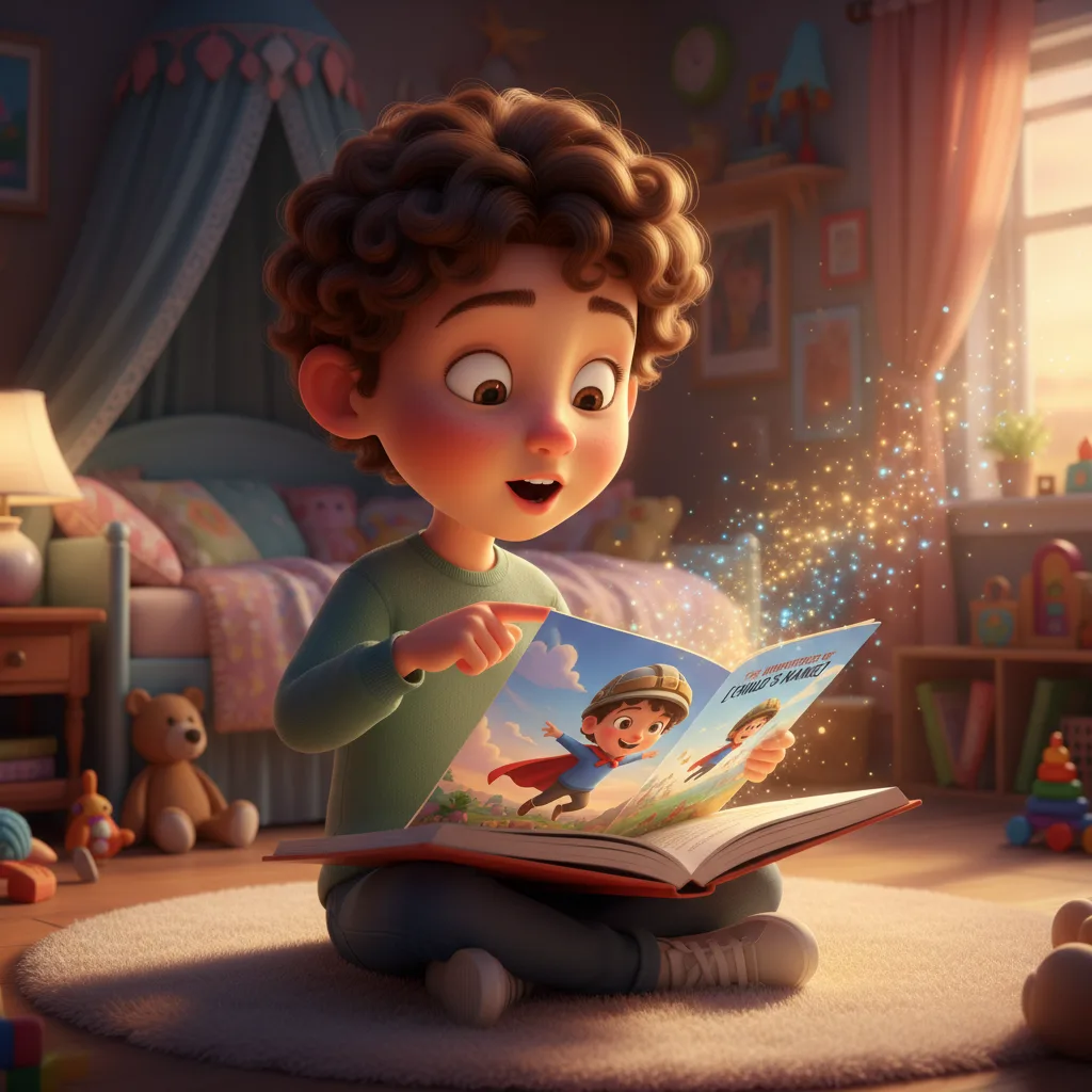 Child sees themselves as the hero of a personalized story